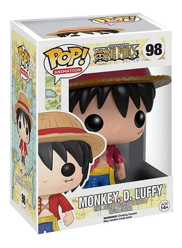Imagen 3 de 3 de Figura De Acción Funko Pop Anime One Piece Luffy