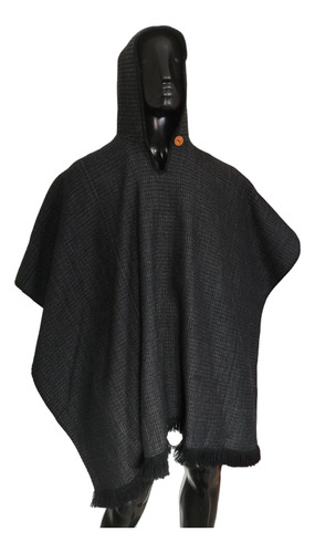 Ruana Poncho Hombre Mujer Tejida Lana Algodón Liviana Urbana
