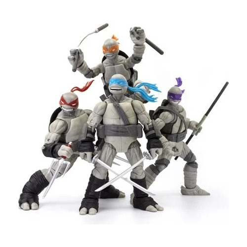 Tortugas Ninja Bst Axn Idw Blanco Y Negro Sdcc 2023 Msi
