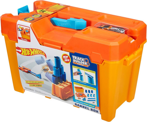 Hot Wheels Track Builder Juguete Caja De Barriles