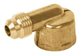 Codo De Bronce Npt Hembra 3/8 X Flare 1/2 