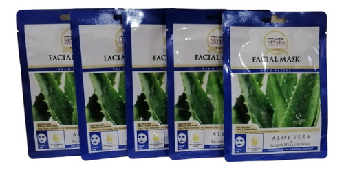 Mascara Facial Aloe Vera Con Acido Hialuronico. 