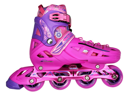 Patines Linea Ajustable Fitnes Rm Y Mochila+casco+proteccion