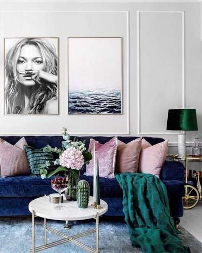 Imagen 4 de 7 de Cuadro Decorativo Kate Moss Marca Decoholic
