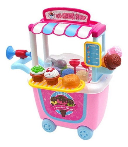 Juguete De Regalo Para Niños Con Juego De Helado De Empuje.