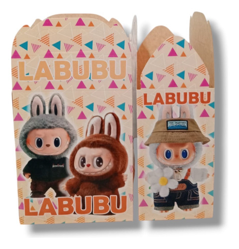 Plim Plim Kit Fiestas De Cumpleaños Cajas+vasos+platos 20p Labubu Labubu Labubu
