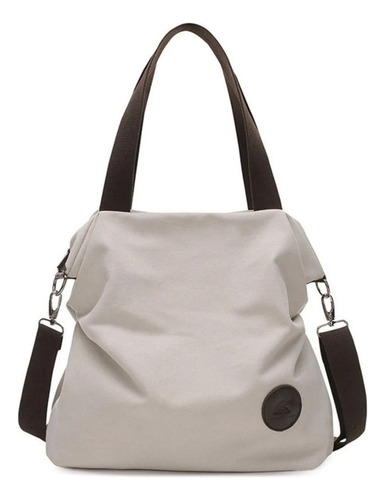 Bandolera Casual De Lona For Mujer, Bolso Grande Moderno