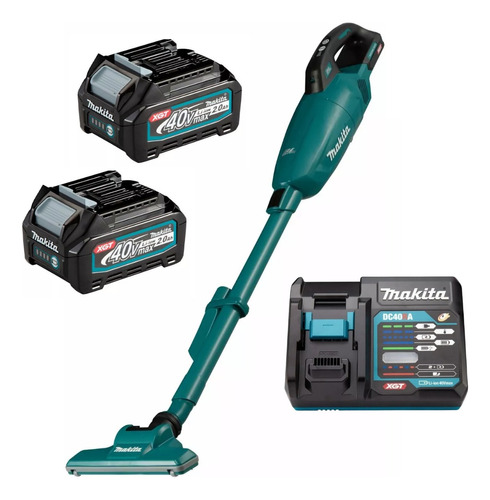 Aspirador De Pó Vertical Makita 2 Bat. 40v Xgt Cl001gz02 Biv