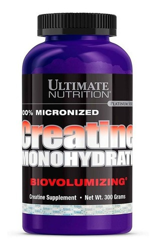 Suplemento en polvo de monohidrato de creatina de la serie Platinum de Ultimate Nutrition, monohidrato de creatina
