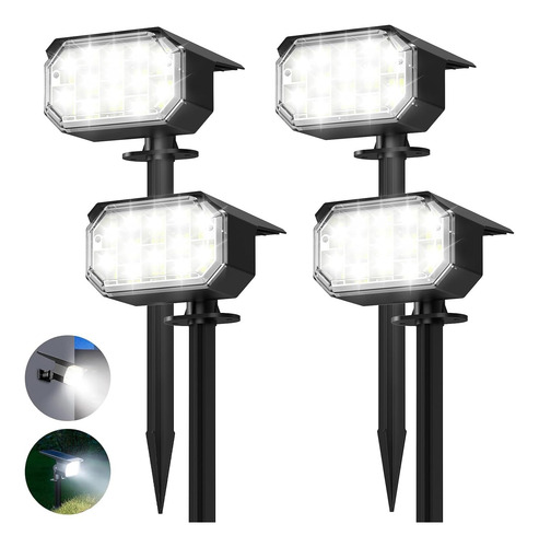 Focos Solares Led 66 Luces Ip65 Impermeables Para Patio Y Ja