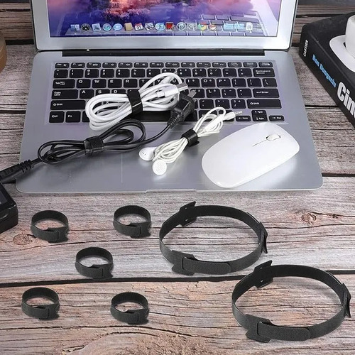 200 Pzs Cincho Suja Cables, Brida Con Velcro Reutlizable