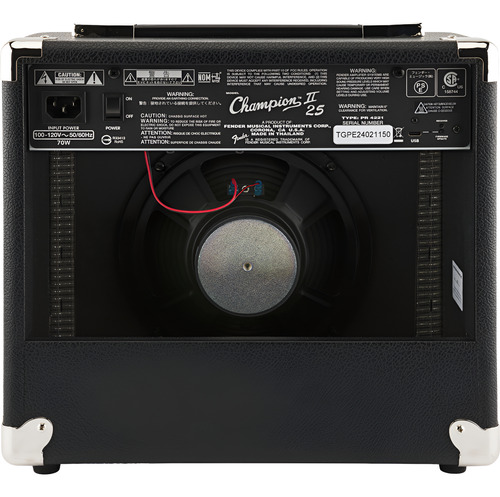 Amplificador De Guitarra Fender Chapion Ii 25 Color Negro Negro