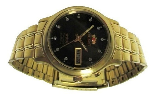 Relógio Orient Masculino Médio Automático Dourado Fem0301yf9