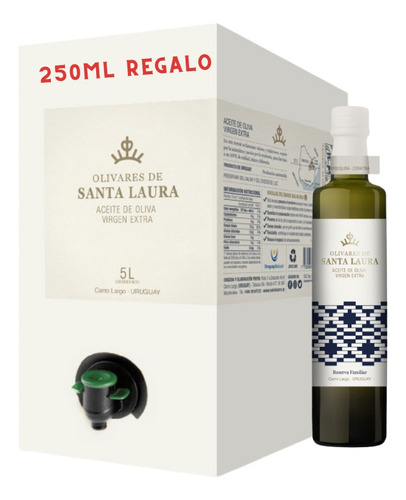 Aceite De Oliva 5 Litros Virgen Extra Olivares Sta Laura