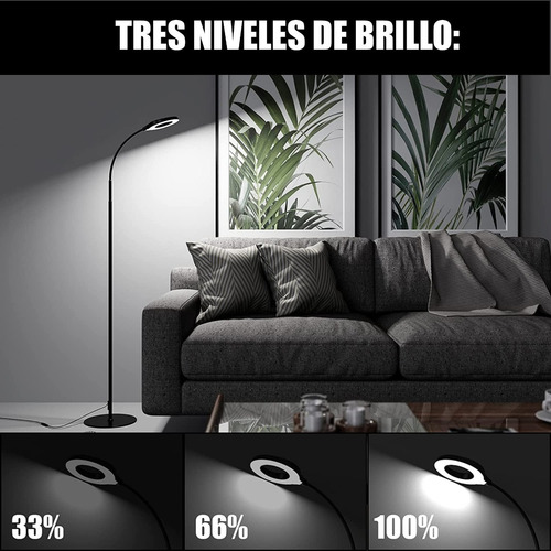 Imagen 4 de 8 de Lámpara De Pie Cuello De Cisne Led. Exito Corp