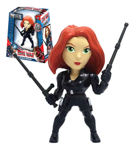 Black Widow Figura Metals 4 Pulgadas Die Cast Jada Metalfigs