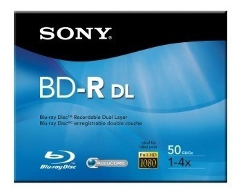 Mídia Blu-ray 4x Original Sony Bd-r Dual Layer 50gb - 1 Und