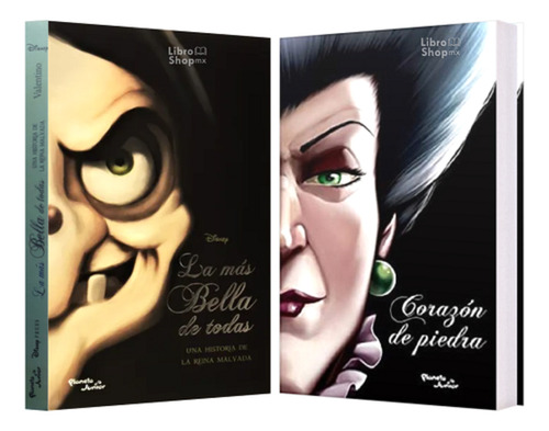 2 Libros Villanos Disney  La Más Bella + Corazón De Piedra