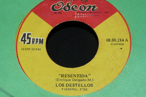 Jch- Los Destellos Resentida / La Llorona Cumbia 45 Rpm