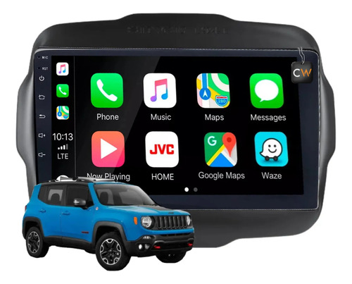 Kit Multimidia Carplay Android Nativo Jeep Renegade 15 A 20