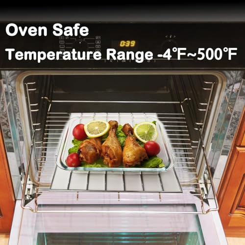 Mini Bandeja Rectangular De Vidrio Para Hornear De 1 Litro P