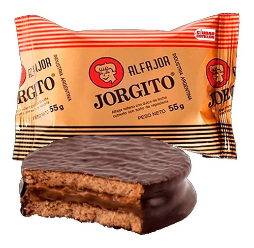 Alfajor Jorgito Caja X24 U Chocolate Negro - Ciudad Cotillón
