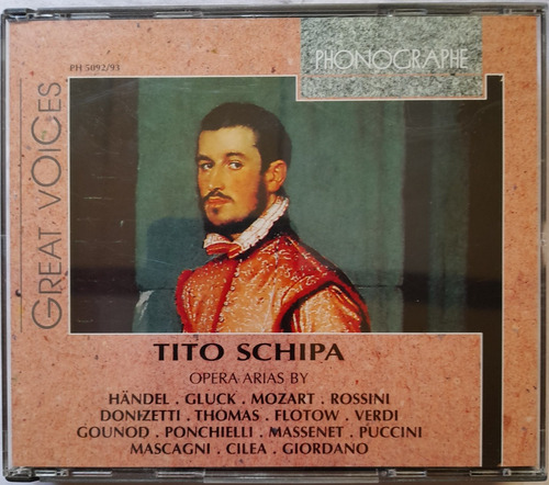  Tito Schipa Arias De Ópera Made In Italy Con Inserto 