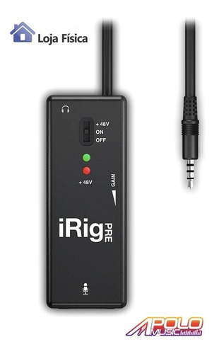 Interface Ik Multimedia Irig Pre iPad iPhone Revenda Oficial