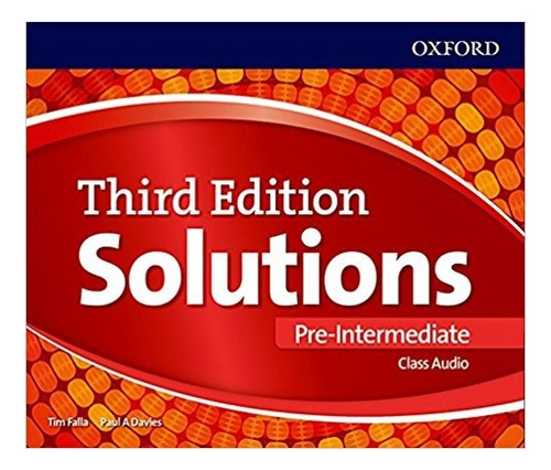 Solutions Pre-intermediate (3rd.edition) - Audio Cd