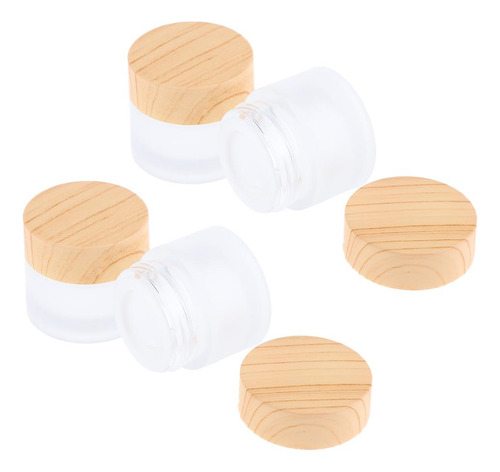 4 Piezas Botella De Maquillaje Recipientes De Crema Envase
