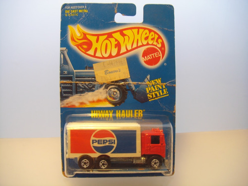 1989 Hot Wheels 'Pepsi' Hiway Hauler Replica Decal SCR-0639 