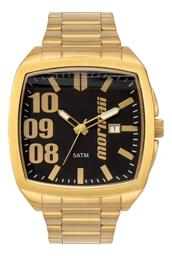Relógio Mormaii Masculino Steel Basic Dourado Movx42eac4d