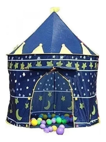 Carpa Castillo  Príncipe (azul)+ 50 Pelotas 