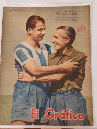 Rev El Grafico N° 1390 1/3/46 Poster Argentina Sudamericano