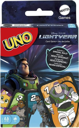 Uno Juego De Cartas Mattel Buzz Lightyear