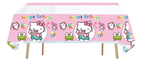 Mantel Decorativo Con Diseños Infantiles Para Cumpleaños Color Variado Hello Kitty