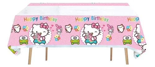 comprar Mantel Decorativo Con Diseños Infantiles Para Cumpleaños Color Variado Hello Kitty