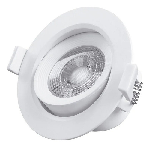 Spot Embutir Blanco Dicro Led 7w Frio Movil Led Incluido