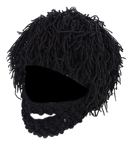 A Gorro Tejido Con Barba Para Niños, Máscara De Esquí
