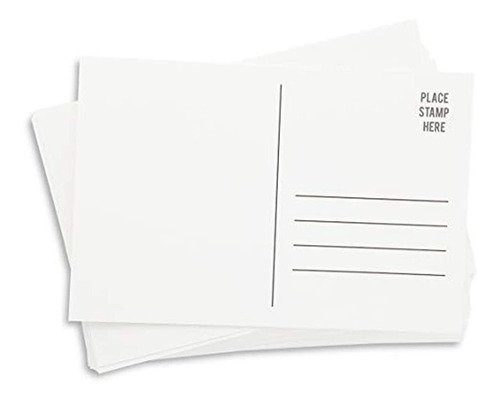 Paquete De 50 Tarjetas Postales En Blanco De Acuarela