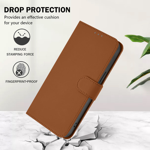 Funda Para Motorola Edge 50 Fusion-kickstand, Ranuras Tipo Cartera, A Prueba De Golpes, Piel Mate, Cartera De Piel