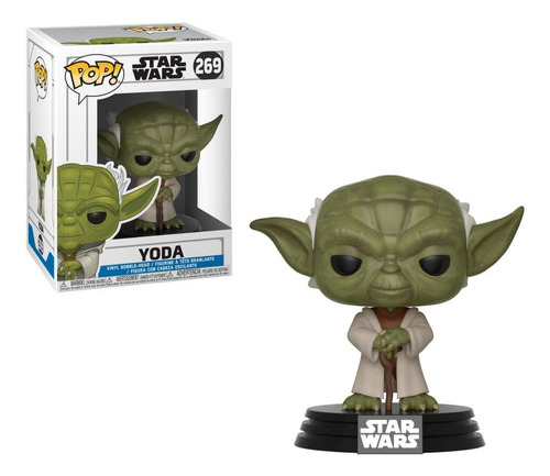 Funko Pop Star Wars: Clone Wars - Yoda - Figura Coleccionabl