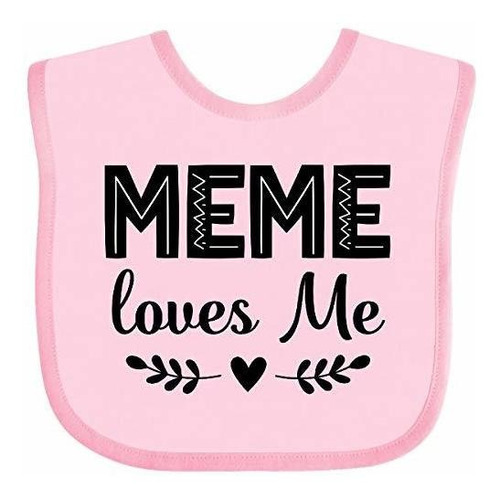 Baberos Para Bebé Inktastic Meme Loves Me Baby Clothes Baby 