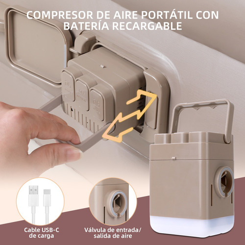 Colchón Inflables Matrimonial Con Aire Bomba + 2 Almohadas