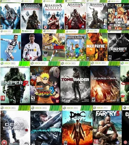 Catálogo Jogos Xbox 360 - 1153 à 1216 - Fenix GZ - 16 anos no mercado!