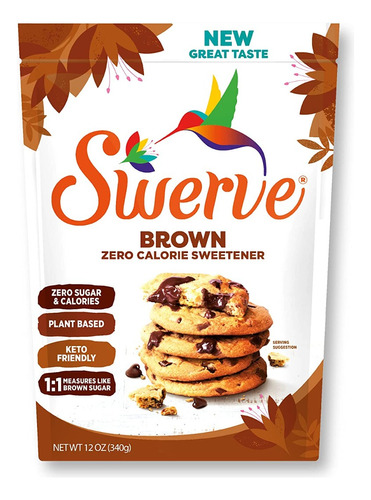 Swerve edulcorante brown en polvo sin tacc bolsa 340 g