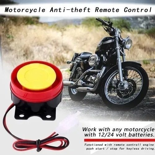 Imagem 1 de 5 de Alarme Moto - Partida No Controle, Frete Grátis