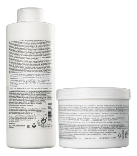 Kit Shampoo 1l E Máscara 500ml Wella Nutricurls