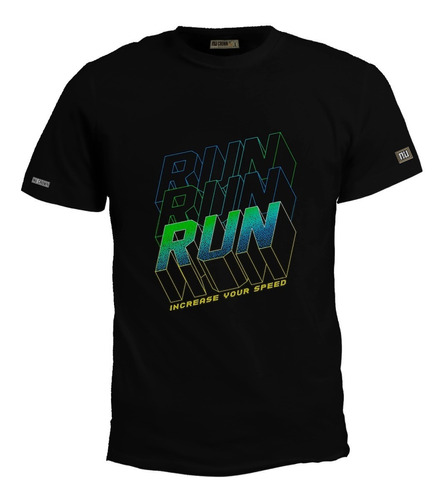 Camiseta Estampada Corredores Maratón Hombre Inp Bto