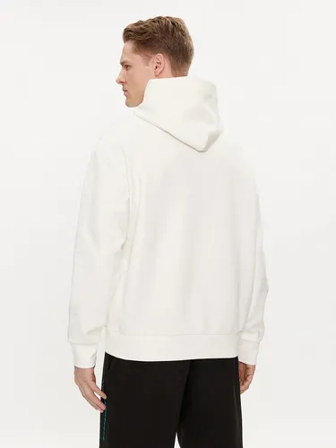Polerón Con Gorro Color Embossed Blanco Calvin Klein
